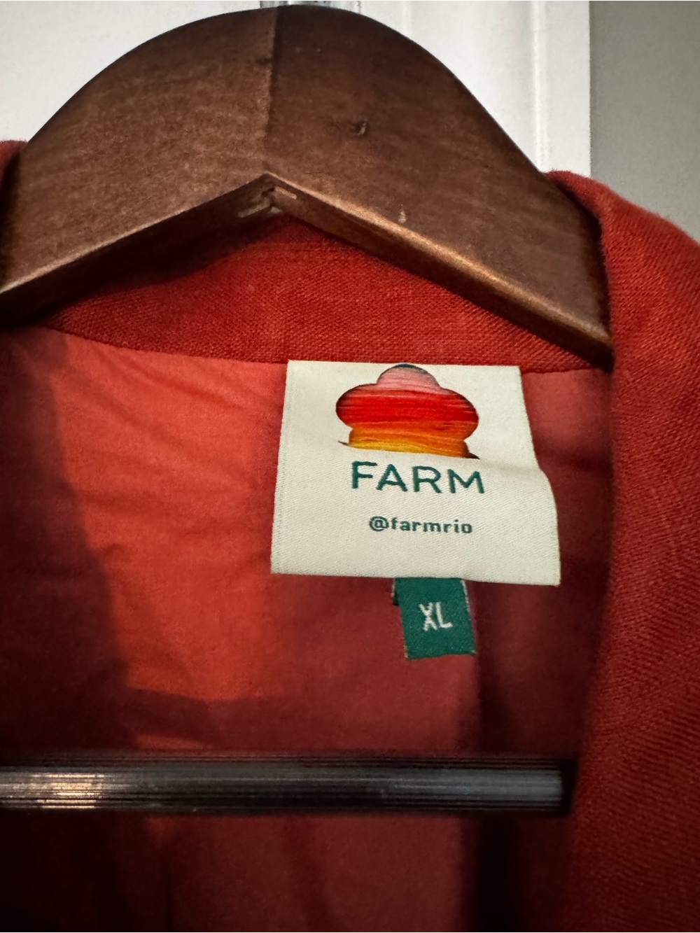 FARM Rio Coral-Red Scoop Blazer